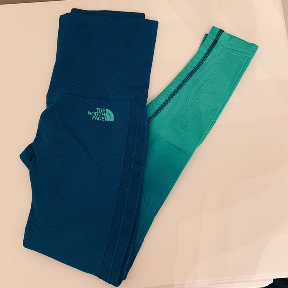 The North Face Pants - North Face Blue Ombre Leggings Size S